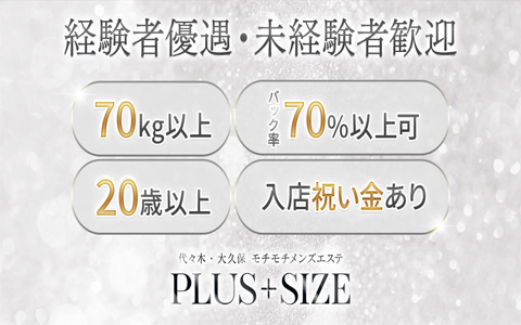 PLUS SIZE (プラスサイズ) 代々木ルーム 求人画像